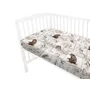 Cearceaf cu elastic, MimiNu, Pentru patut 120X60 cm, Din bumbac certificat Oeko Tex Standard 100, Design, Woodland - 3