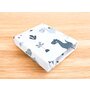 Cearceaf cu elastic, MimiNu, Pentru patut co-sleeper, Aurora, Dimensiune 76 x 43 cm, Din bumbac certificat Oeko Tex Standard 100, Dino Granat - 2