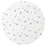 Cearceaf cu elastic, MimiNu, Pentru patut co-sleeper, Aurora, Dimensiune 76 x 43 cm, Din bumbac certificat Oeko Tex Standard 100, Mini Gray Stars - 3