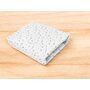 Cearceaf cu elastic, MimiNu, Pentru patut co-sleeper, Aurora, Dimensiune 76 x 43 cm, Din bumbac certificat Oeko Tex Standard 100, Mini Gray Stars - 2