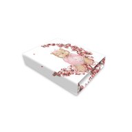 Cearceaf cu elastic, MimiNu, Pentru patut leagan sau patut co-sleeper, Dimensiune 90x40 cm, Din bumbac certificat Oeko Tex Standard 100, Design, Betty