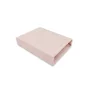 Cearceaf cu elastic, MimiNu, Pentru patut leagan sau patut co-sleeper, Dimensiune 90x40 cm, Din bumbac jersey, Material certificat Oeko Tex Standard 100, Powder Pink