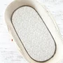 Cearceaf cu elastic, MimiNu, Premium, Pentru patut leagan sau patut co-sleeper, Dimensiune 90x40 cm, Din bumbac certificat Oeko Tex Standard 100, Meadow - 2
