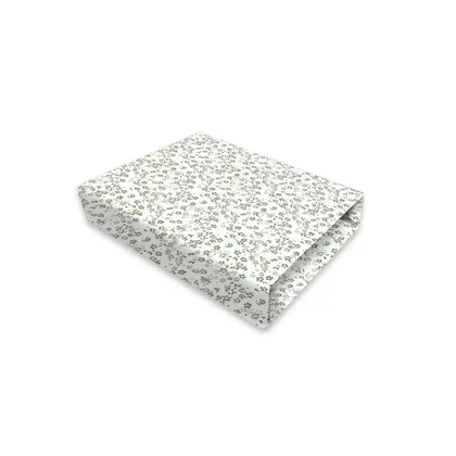 Cearceaf cu elastic, MimiNu, Premium, Pentru patut leagan sau patut co-sleeper, Dimensiune 90x40 cm, Din bumbac certificat Oeko Tex Standard 100, Meadow