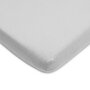 Cearceaf cu elastic, New Baby, Din muselina, Pentru patut 120x60 cm, Din bumbac, 90x150 cm, Certificat Oeko Tex Standard 100, Grey - 1