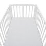 Cearceaf cu elastic, New Baby, Din muselina, Pentru patut 120x60 cm, Din bumbac, 90x150 cm, Certificat Oeko Tex Standard 100, Grey - 4