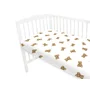 Cearceaf cu elastic, Qmini, Pentru patut 120X60 cm, Din bumbac certificat Oeko Tex Standard 100, Teddy Toys - 3