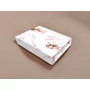 Cearceaf cu elastic, Qmini, Pentru patut co-sleeper, Aurora, Dimensiune 76 x 43 cm, Din bumbac certificat Oeko Tex Standard 100, Fairy Pink - 2