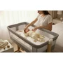 Cearceaf cu elastic, Qmini, Pentru patut co-sleeper, Aurora, Dimensiune 76 x 43 cm, Din bumbac certificat Oeko Tex Standard 100, Teddy Toys - 2