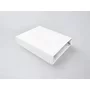 Cearceaf cu elastic, Qmini, Pentru patut co-sleeper, Aurora, Dimensiune 76 x 43 cm, Din bumbac jersey, Material certificat Oeko Tex Standard 100, White - 2