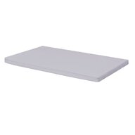 Cearceaf cu elastic, Waldin, Pentru patut leagan sau patut co-sleeper, 90x50 cm, Din bumbac, Grey