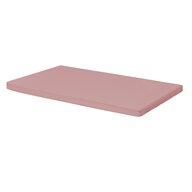 Cearceaf cu elastic, Waldin, Pentru patut leagan sau patut co-sleeper, 90x50 cm, Din bumbac, Rose