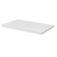 Cearceaf cu elastic, Waldin, Pentru patut leagan sau patut co-sleeper, 90x50 cm, Din bumbac, White