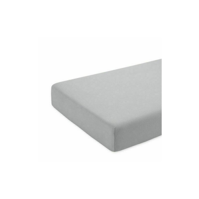 Kidsdecor - cearceaf cu elastic pentru pat tineret din bumbac, 200x90 cm, gri