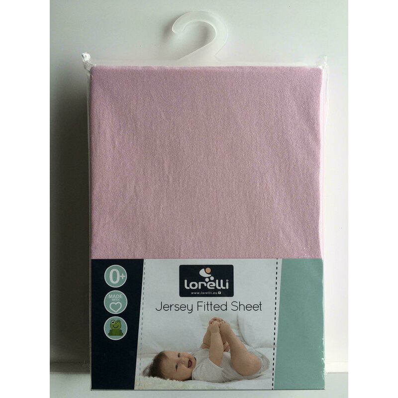Lorelli - cearceaf jersey 60/120 cm pink