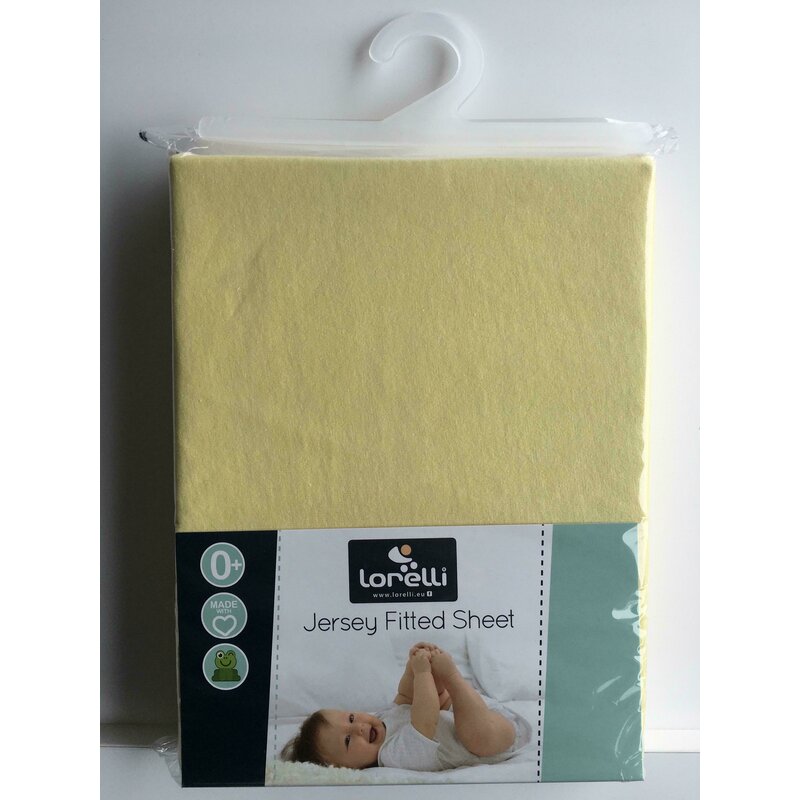 Lorelli - cearceaf jersey 60/120 cm yellow