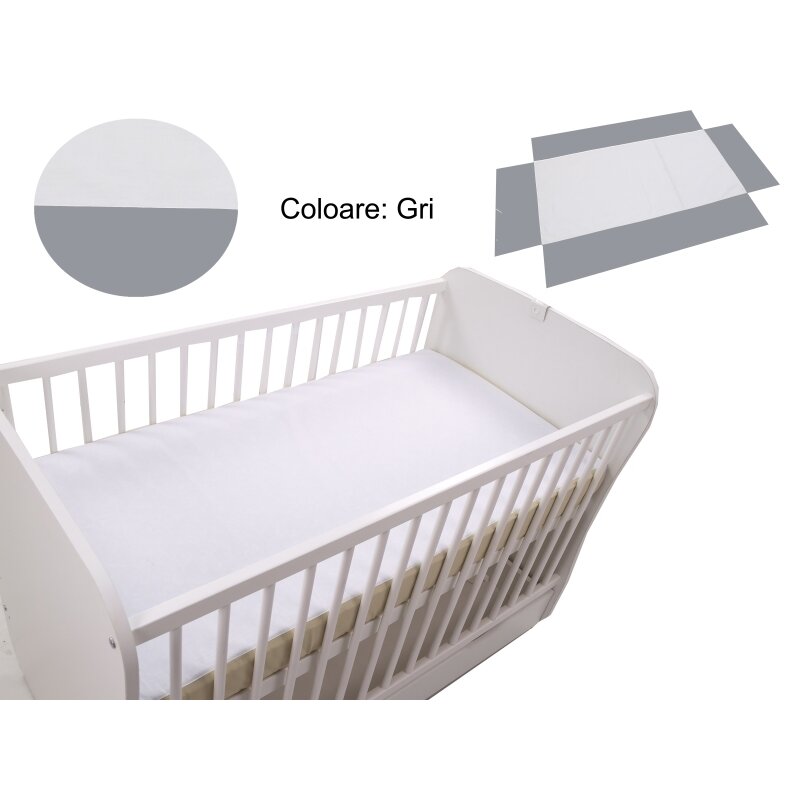 Klups - cearceaf fara elastic 120x60, gri