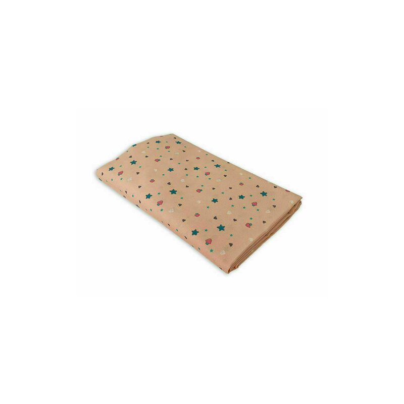 Kidsdecor - cearceaf cu elastic lumea stelutelor colorate din bumbac, 85x60 cm