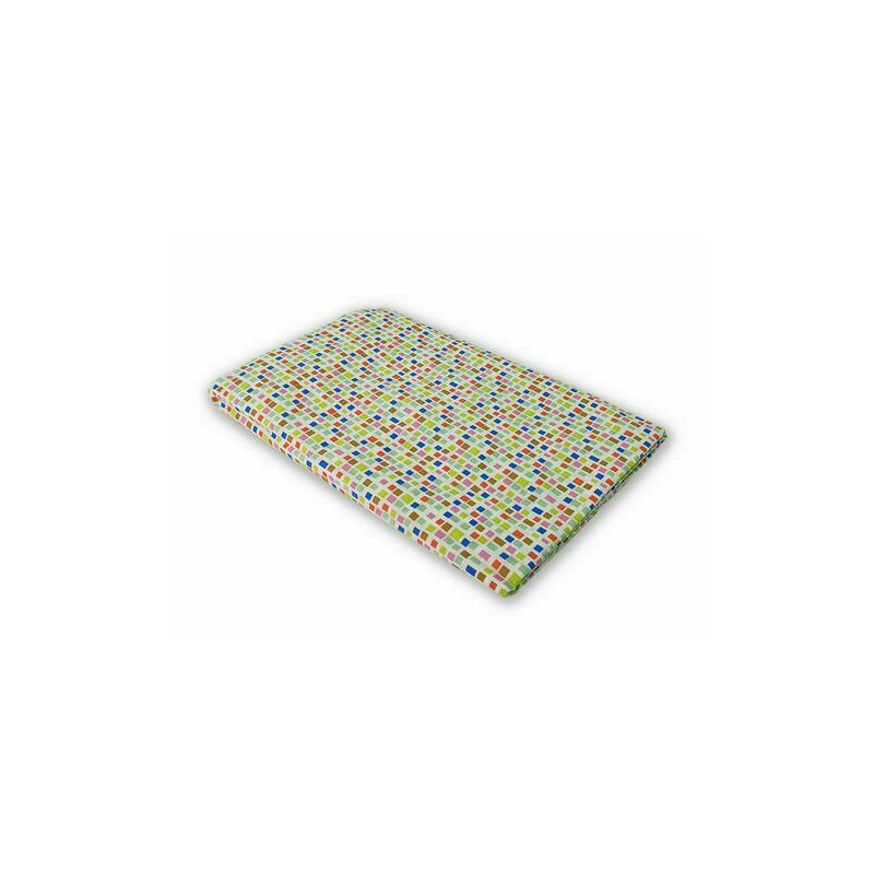 Kidsdecor - cearceaf cu elastic mozaic din bumbac, 110x70 cm