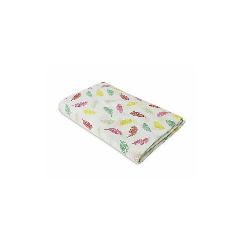 Kidsdecor - cearceaf cu elastic puf colorat din bumbac, 120x70 cm