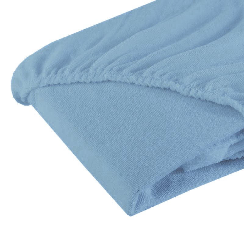 Fiki miki - cearsaf cu elastic din frotir 120/60 cm, bleu