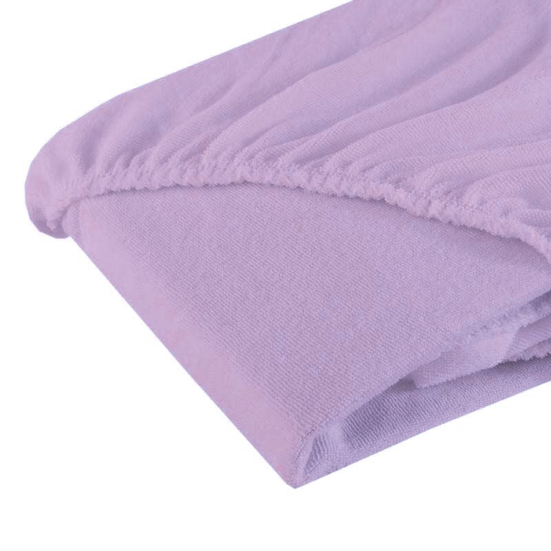 Fiki miki - cearsaf cu elastic din frotir 120/60 cm, mov