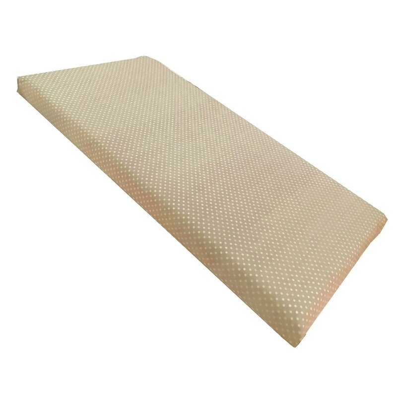 Deseda - cearsaf cu elastic pe colt 140x70 cm cu imprimeu - bulinute bej