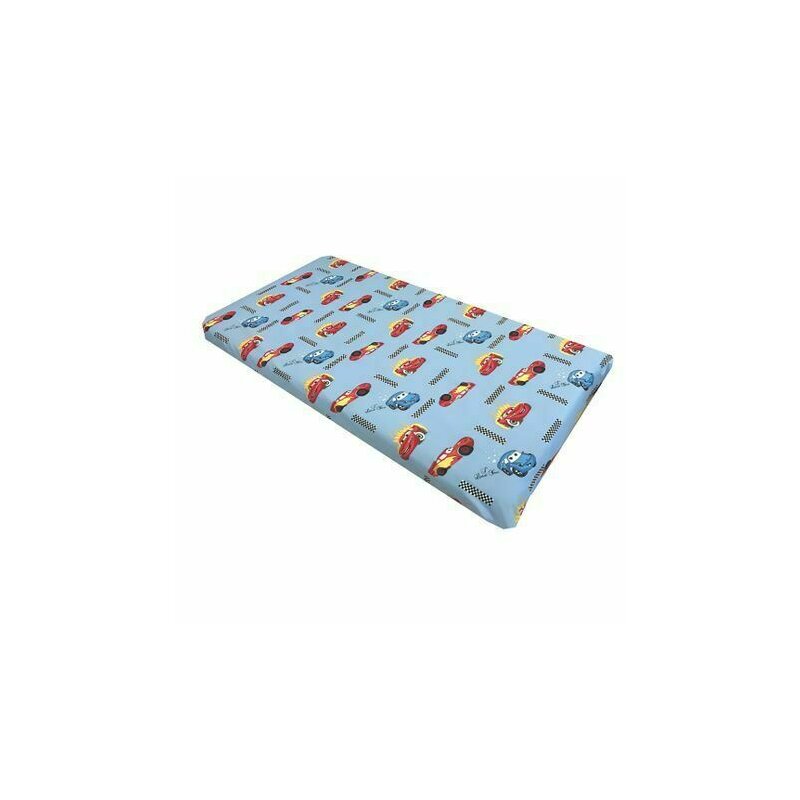 Deseda - cearsaf cu elastic pe colt 140x70 cm cu imprimeu - cars