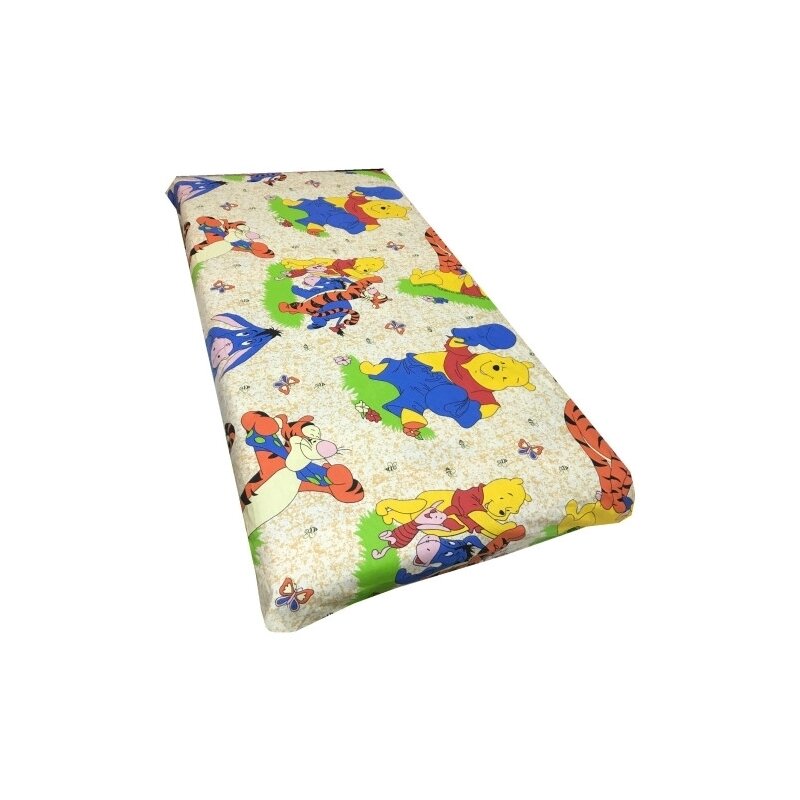 Deseda - cearsaf cu elastic pe colt cu imprimeu aiurila crem-120*60 cm