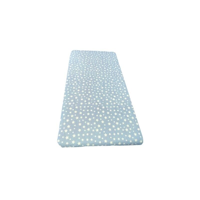 Deseda - cearsaf cu elastic pe colt cu imprimeu stelute pe albastru-140*70 cm