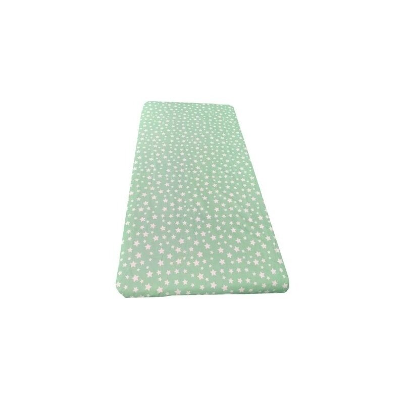 Deseda - cearsaf cu elastic pe colt cu imprimeu stelute pe vernil-140*70 cm