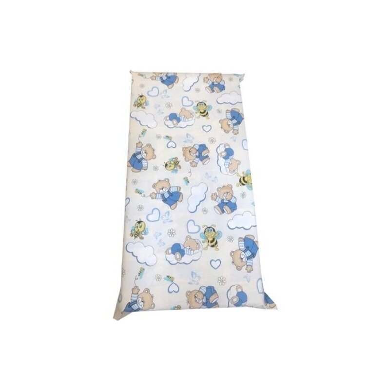 Deseda - cearsaf cu elastic pe colt cu imprimeu ursi cu albine pe crem-120*60 cm