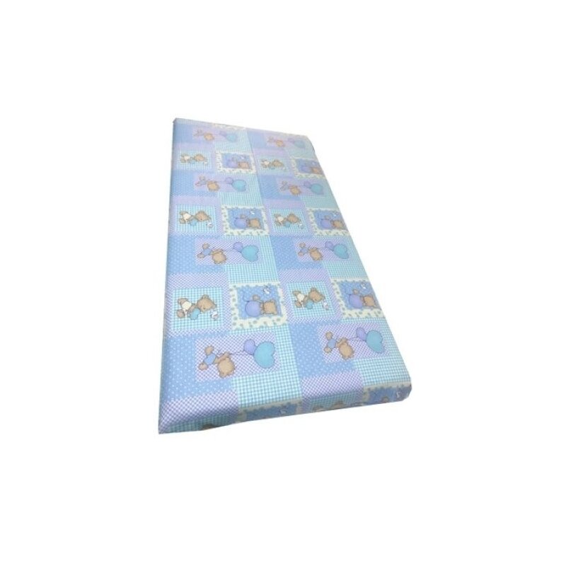 Deseda - cearsaf cu elastic pe colt cu imprimeu ursuleti albastri-160*80 cm