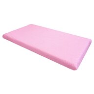 Cearsaf cu elastic roata cu imprimeu Bulinute roz-140*70 cm