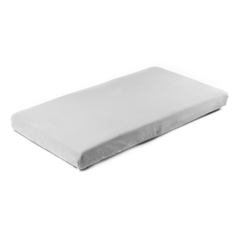 Sensillo - cearceaf cu elastic, jersey, din bumbac, 120x60 cm, gri