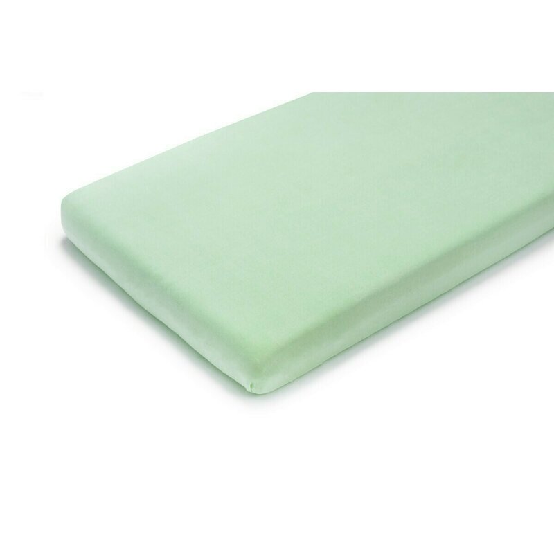 Danpol - Cearsaf din bumbac cu elastic pe contur 120x60 cm Verde