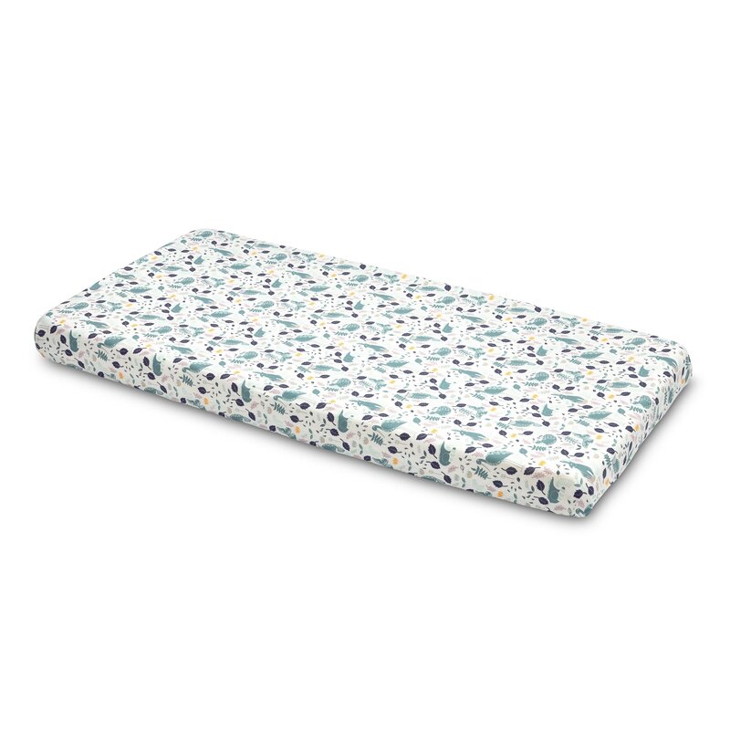 Sensillo - cearceaf cu elastic plush karo , animale, imprimat, din bumbac, 120x60 cm