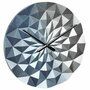 Tfa - Ceas geometric de precizie, analog, de perete, creat de designer, model DIAMOND, albastru metalic,  60.3063.06 - 1