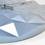 Tfa - Ceas geometric de precizie, analog, de perete, creat de designer, model DIAMOND, albastru metalic, TFA 60.3063.06 - 2