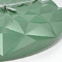 Tfa - Ceas geometric de precizie, analog, de perete, creat de designer, model DIAMOND, verde metalic,  60.3063.04 - 2