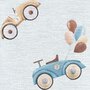 Ceba Baby - Saltea de infasat moale Retro Cars, Fara ftalati, 70 x 50 cm, Alb/Bej - 2