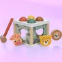 Centru de activitati, Free2Play, Cu figurine, Cu ciocanel, Din lemn, Conform cu standardul european de securitate EN71/123, 15 x 15 x 12 cm, 12 luni+, Multicolor - 2