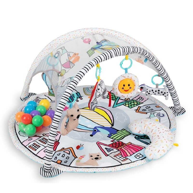Qkids - salteluta interactiva city, 80x80 cm