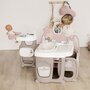 Smoby - Centru de ingrijire pentru papusi  Baby Nurse Doll`s Play Center maro cu 23 accesorii - 7