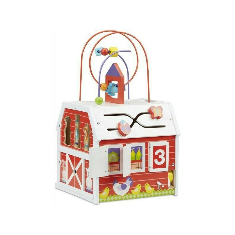 Melissa & doug - jucarie motrica centru de joaca ferma cu activitati