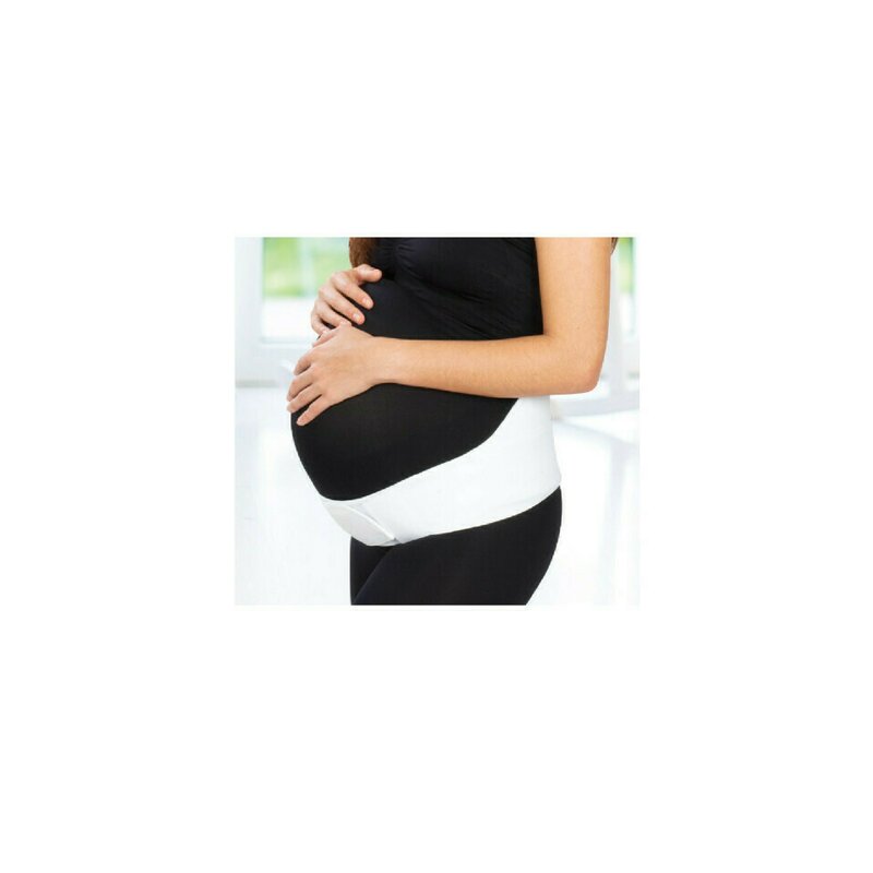 Babyjem - centura abdominala pentru sustinere prenatala pregnancy (marime: l, culoare: alb)