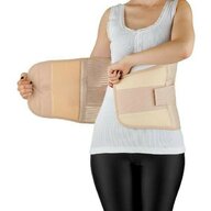 Babyjem - Centura abdominala post-natala reglabila, Postpartum, Crem, Marime L-XL