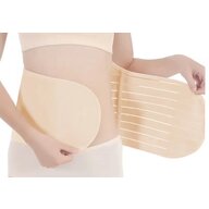 Centura abdominala postnatala, Cu Velcro, Beige