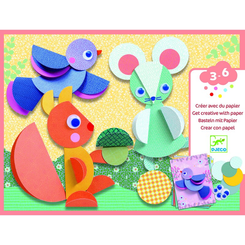 Djeco - cercuri si cerculete de lipit, atelier creativ