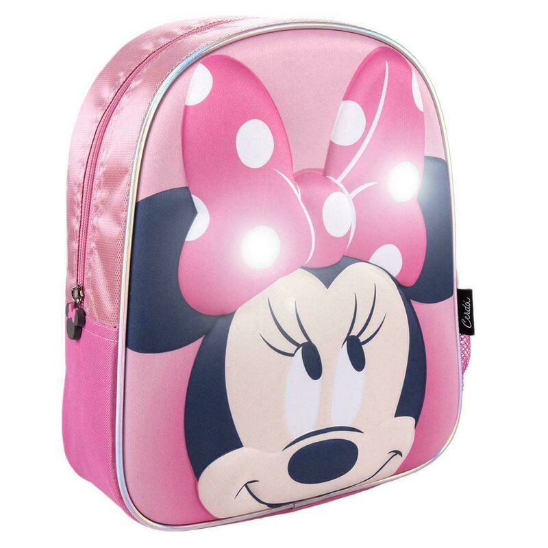 Cerda - rucsac minnie mouse 3d cu luminite, 25x31x10 cm